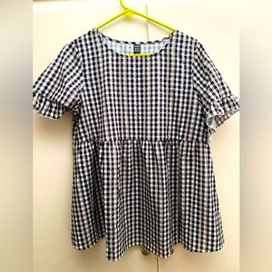 Maternity Blouse Black and White